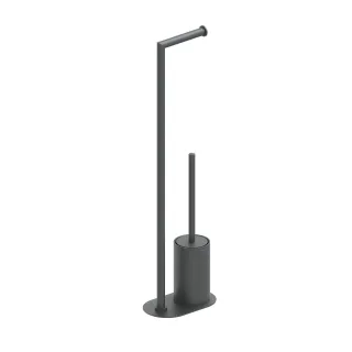 Cosmic Architect s+ Stand-WC-Bürstengarnitur mit Rollenhalter, schwarz matt, WJC235A0097036 WJC235A0097036