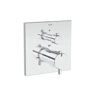 VitrA Flow Square Brausethermostat V-Box Unterputzmontage Chrom,A43358EXP A43358EXP