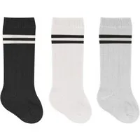 bistyle Kniestrümpfe für Babys Neugeborene Jungen Mädchen (Set, 3-Paar, 3er-Pack) Bio-Baumwolle GOTS 0-6 Monate bis 2-3 Jahre, ohne drückende Naht