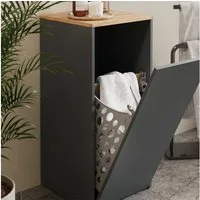 Vicco Wäscheschrank Viktor, Anthrazit/Goldkraft Eiche/Goldkraft Eiche, 40.2 x 88.2 cm m... (1-St)