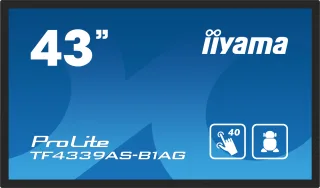 Iiyama ProLite TF4339AS-B1AG | tf4339as-b1ag | 109 cm (43") Diagonalklasse (108 cm (42.5")