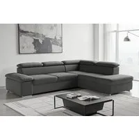 sit&more Ecksofa Valantine L-Form, B: 272 cm, mit Arm- & Kopfteilverstellung, optional mit Bettfunktion