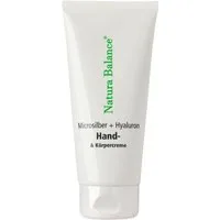 Natura Balance Handcreme 100ml Handcreme Microsilber + Hyaluron Microsilver Hyaluronsäure Creme, Handcreme mit hochreinem Mikrosilber