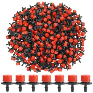 10PCs 8 Holes Water Irrigation Drip Sprinkler Head For 4/7mm Pipe Garden Irrigation Greenhouse Planting