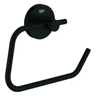 GROHE WC-Papierhalter Essentials 102472 ohne Deckel Metall matt black, 1024722430 1024722430