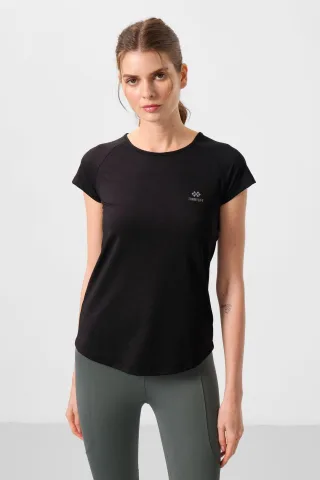 Damen Kurzarm Rundhals-T-Shirt