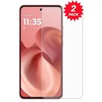 Wigento Displayschutzglas für LCD Motorola Moto G86 5G 2x 2.5D 0,26mm 9H Hart Schutz für Motorola Moto G86 5G, Spar Set 0,26mm 9H 2.5D Hart Glas Folie, hoher Schutz
