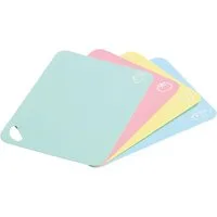 KESPER® Schneideunterlage Flexible Schneidunterlage, 4er Set, Maße: 38 x 29 x 0,2 cm