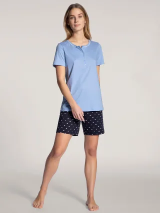 CALIDA - DAMEN Pyjama kurz dark lapis blue - Gr. - xs