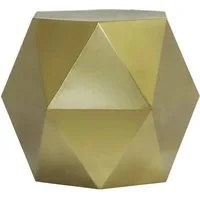 loft24 Beistelltisch, aus Metall in bronze, modernes Design, geometrische Form