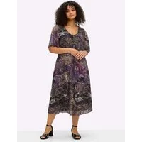 sheego by Joe Browns Jerseykleid Jersey-Kleid Kurzarm