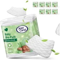 Jean Carol Wattepadspender BIO Wattepads Baby, Maxi, extra groß und fusselfrei 40 Stück, (1-tlg)