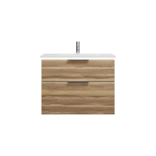Burgbad Mineralguss Waschtisch-Set Eqio Frassino Dekor Cappuccino/Alpinweiss, SEZE082F3437C0001 SEZE082F3437C0001