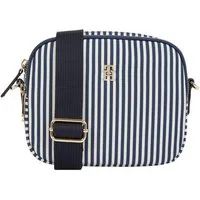 Tommy Hilfiger Kameratasche POPPY SUMMER CAMERA BAG, Damen Umhängetasche, Schultertasche, Minibag mit Streifen