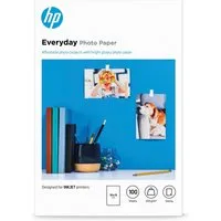 HP HP Everyday-Fotopapier, glänzend - 100 Blatt/10 x Tintenpatrone