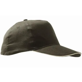 SOLS Unisex Sunny 5 Panel Baseballkappe (Armee/Beige)