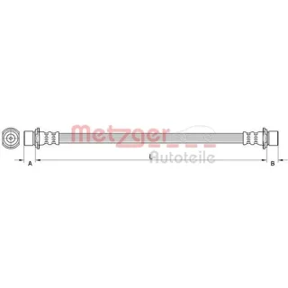 Metzger Bremsschlauch hinten links Toyota Auris 4111503