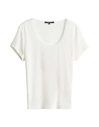 someday - Strukturiertes Jerseyshirt - Kirosalie weiß - Gr. - 40