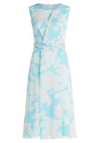 Betty & Co - Chiffonkleid mint-taupe - Gr. - 46