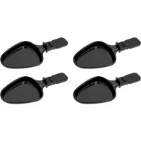 Piebert Raclettepfännchen 4x 27041 Raclette Pfännchen Oval für Klarstein Princess Tristar Tefal