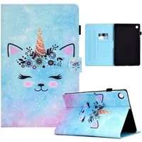 Wigento Tablet-Hülle Für Samsung Galaxy Tab A9 Plus Kunstleder Tablet Tasche Hülle Motiv 19