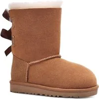 UGG K BAILEY BOW II Winterboots, Schlupfboots, Winterstiefel, Snowboots mit Schleifchen aus Satinband