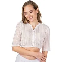 Spieth & Wensky Dirndlbluse Dirndlbluse - FANNAH - offweiß, schwarz