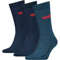 Levi's® Socken LEVIS REGULAR CUT BW LOGO RECYCL CO 3P (Packung, 3-Paar, 3er Pack) mit breitem Logobund