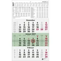 Wandkalender 3-Monatskalender grün Blauer Engel 2027