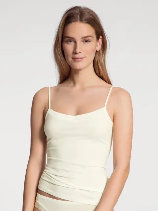CALIDA - DAMEN Spaghetti-Top alabaster crème - Gr. - M