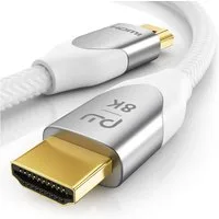 Primewire 8K, Premium, Nylonummantelung, 7680 x 4320 @ 120 Hz mit DSC - 4m HDMI-Kabel, 2.1, HDMI Typ A (400 cm), Ultra High Speed, eARC, HDCP, ideal für Gaming, Streaming und Heimkino