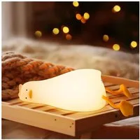 ANYSUN LED Nachtlicht für Kinder Nachttischlampe Touch Dimmbar Timing USB Aufladbare, Warmweiß, Silikon Nachtlicht Baby Tischlampe für Kinderzimmer Babyzimmer Deko