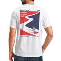 Neverless Print-Shirt Herren T-Shirt Backprint Fahrrad Bike Printshirt Sunday Cycling Club mit Print