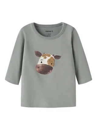 NAME IT - NBMLENARD LS TOP BOX Green Milieu - Gr. - 62