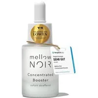 mellow NOIR Gesichtsserum Concentrated Booster 15 ml Vegan zertifizierte Naturkosmetik, Sofort straffendes Hyaluron-Serum für Gesicht & Augen