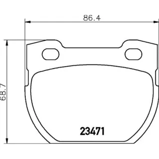Hella Bremsbel?ge hinten Land Rover Defender 8DB355010-921