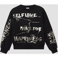 s.Oliver Sweatshirt Sweatshirt Kuscheliges Oversize Sweatshirt mit Folienprint