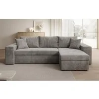 Luxusbetten24 Schlafsofa Designer Sofa Denver, mit Stauraum und Schlaffunktion
