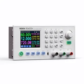 RIDEN RD6012H Buck Boost DC Power Supply 60V 12A 720W 2.4 Inch Color HD Display PC Software Control