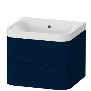 Duravit Happy D.2 Plus c-shaped Set wandhängend Nachtblau Seidenmatt 575x490x480 mm - HP4345N9898 HP4345N9898