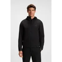 BOSS GREEN Funktionsjacke L Commuter wasserabweisend Funktionsjacke mit gummiertem Label 4 Wege Stretch