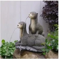 Wacredo Wasserspeier Premium Outdoor Wasserspiel Komplettset Gebrüder Otter, Gesamtmaß: 26 x 23 x 30,5cm (L x B x H)