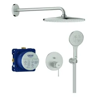 GROHE Unterputz-Duschsystem Essence 25287 2 WU KB Rainshower Mono 310 supersteel, 25287DC0 25287DC0