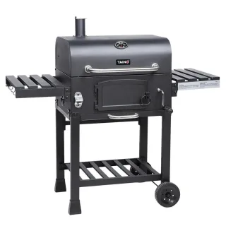 Taino Holzkohlegrill, Schwarz, Metall, 124x114x66 cm, Grills & Outdoor-Küchen, Holzkohlegrills