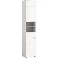welltime Hochschrank CAPRI, Höhe 193 cm, 2 Türen mit Soft-Close-Funktion, 1 Schubkasten Mehrzweckschrank, Universalschrank, Badschrank, Badhochschrank