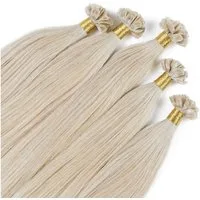 hair2heart Echthaar-Extension Premium Remy Bonding Extensions #10/1 Hell-Lichtblond Asch 40cm