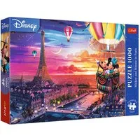Trefl Puzzle Disney Mickey und Minnie in Paris, 1000 Teile Puzzle, 1000 Puzzleteile, Made in Europa