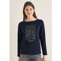 CECIL Langarmshirt mit U-Boot-Ausschnitt