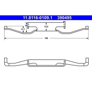 ATE Feder f?r Bremssattel BMW 3 Z3 Z4