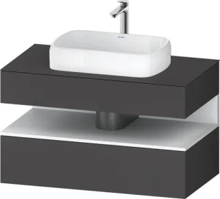 Duravit Qatego Konsolenwaschtischunterbau wandhängend Graphit Matt 1000x550x600 mm - QA4731018490000 QA4731018490000